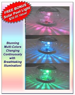Bonus FREE Solar Pool Light