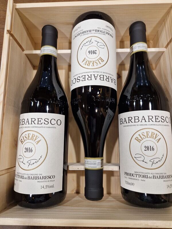 Produttori del Barbaresco - Riserva Don Fiorino 2016 Cassetta Legno di 3 Bottiglie