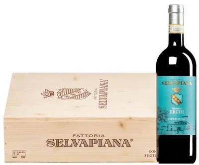 Fattoria Selvapiana- Chianti Rufina DOCG Riserva Vigneto Erchi Cassa Legno da 3 Bottiglie 2019