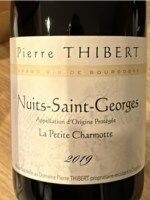 Domaine Pierre Thibert   Nuits ST. Georges   Domaine Pierre Thibert   Nuits ST. Georges  "La Petite Charmotte" 2019