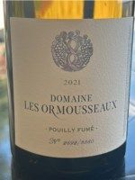 Hubert Veneau Domaine Les Ormousseaux Pouilly Fume' 2021