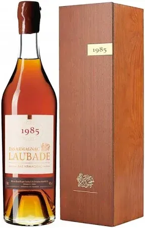 Chateau De Laubade  Bas Armagnac 1985 Cassetta Legno