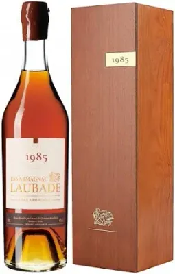Chateau De Laubade  Bas Armagnac 1985 Cassetta Legno