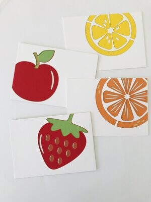 fruchtige Postkartenserie 3D
