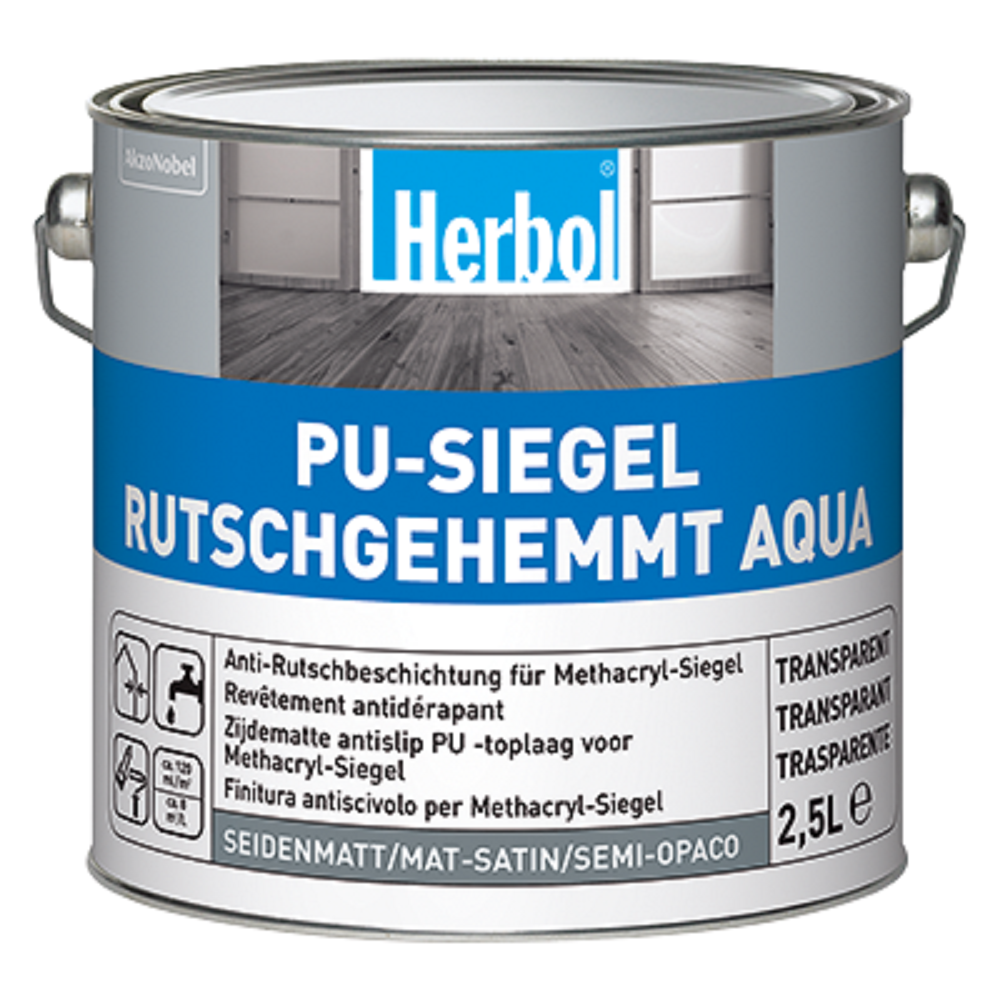 HERBOL PU-SIEGEL RUTSCHGEHEMMT AQUA Trasparente LT 2.5