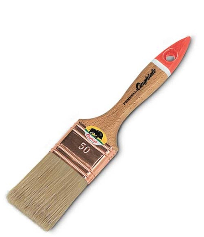 S.537 PENNELLESSA TRIPLA SETOLA BIONDA MANICO LEGNO 50