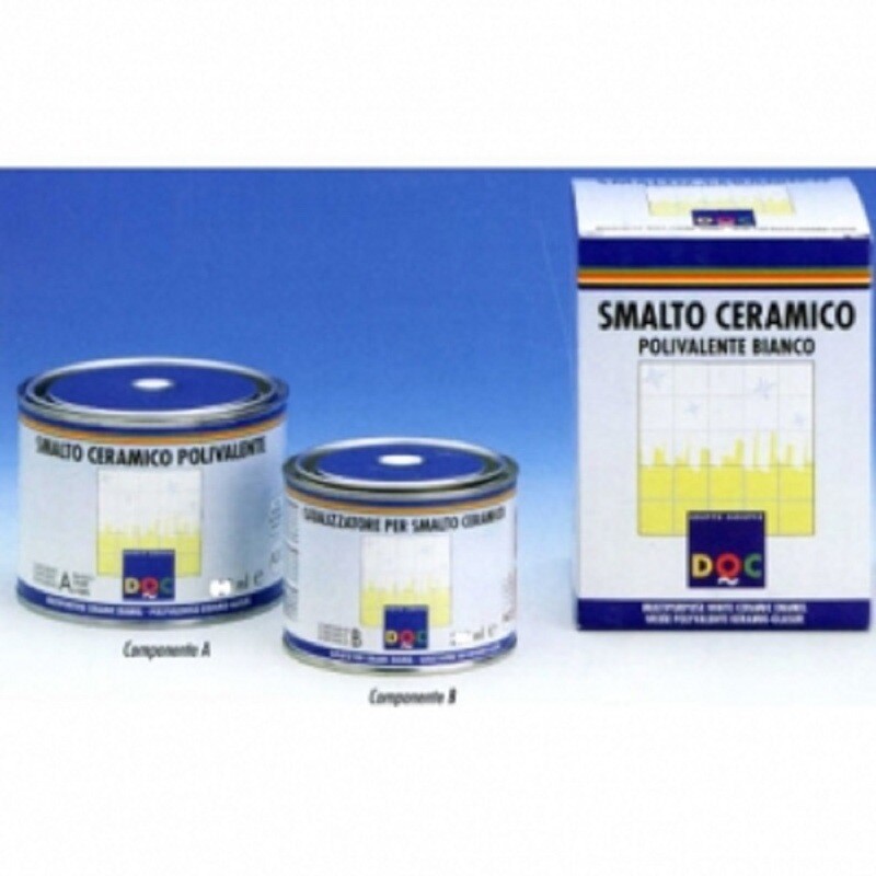 SMALTO CERAMICO A+B Bianco - LT 0.5