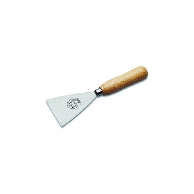 S. 613 RASCHIETTO ACCIAIO TEMPERATO MANICO IN LEGNO spessore lama 2 mm