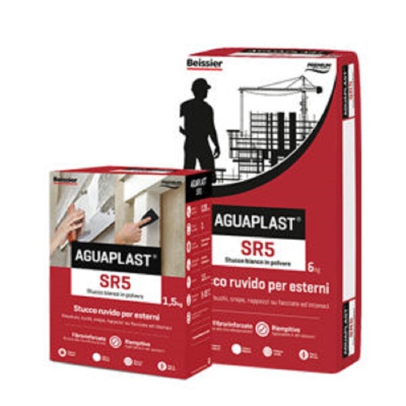AGUAPLAST SR5 RUVIDO Bianco POLVERE