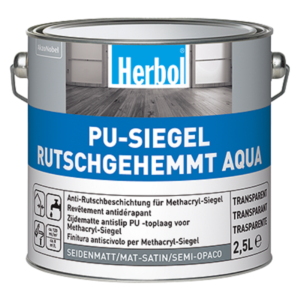HERBOL PU-SIEGEL RUTSCHGEHEMMT AQUA Trasparente LT 2.5 HERBOL PU-SIEGEL RUTSCHGEHEMMT AQUA Trasparente LT 2.5