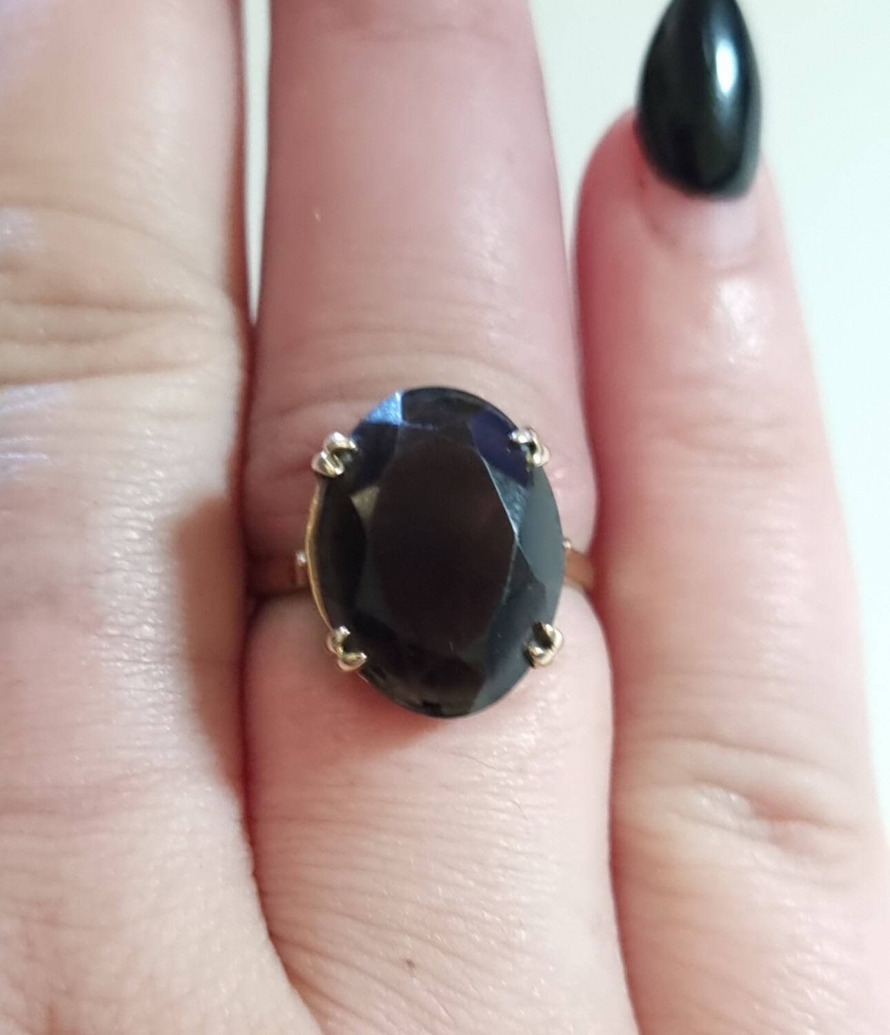 9CT GOLD ART DECO RING 