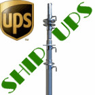 ISAS- EZ TM-32.6 -U- Telescopic Antenna Push Up TV & Wireless Internet Antenna Mast - UPS Shippable