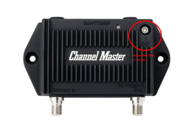 Channel Master CM-7779HD Professional Grade Adjustable Gain TV Antenna Preamplifier with LTE Filter | Indoor/Outdoor