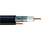 DES RG6 Single w/Messenger Solid Copper 1,000' Box (black)