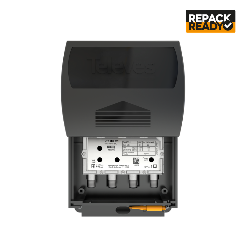 Televes 560483 Dual Input Antenna Preamp