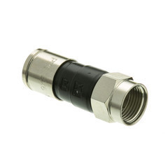 RG6 F-pin Compression Connector, Quad and Dual Shield Compatible