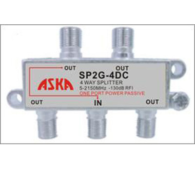 ASKA 4-Way 1-Port Power Passive Splitter 5–2150 MHz