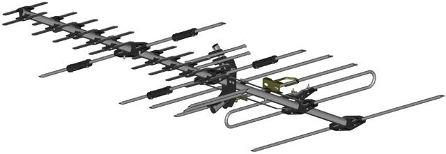 Sky Blue Antenna SB22 Hi-VHF/UHF HD Antenna, ch 7-69, 5 Year Warranty