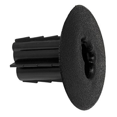 PVFTBKODB  Dual Feed Thru Wall Bushings w/Knockout Blk