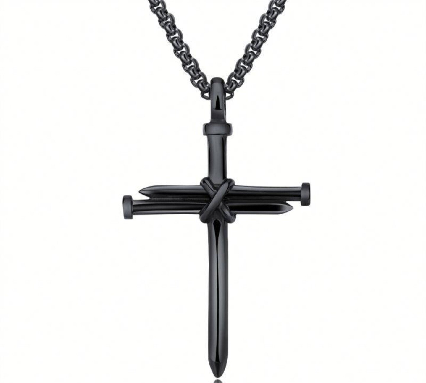 BLACK Crafted Christ Original 18 inch Chain