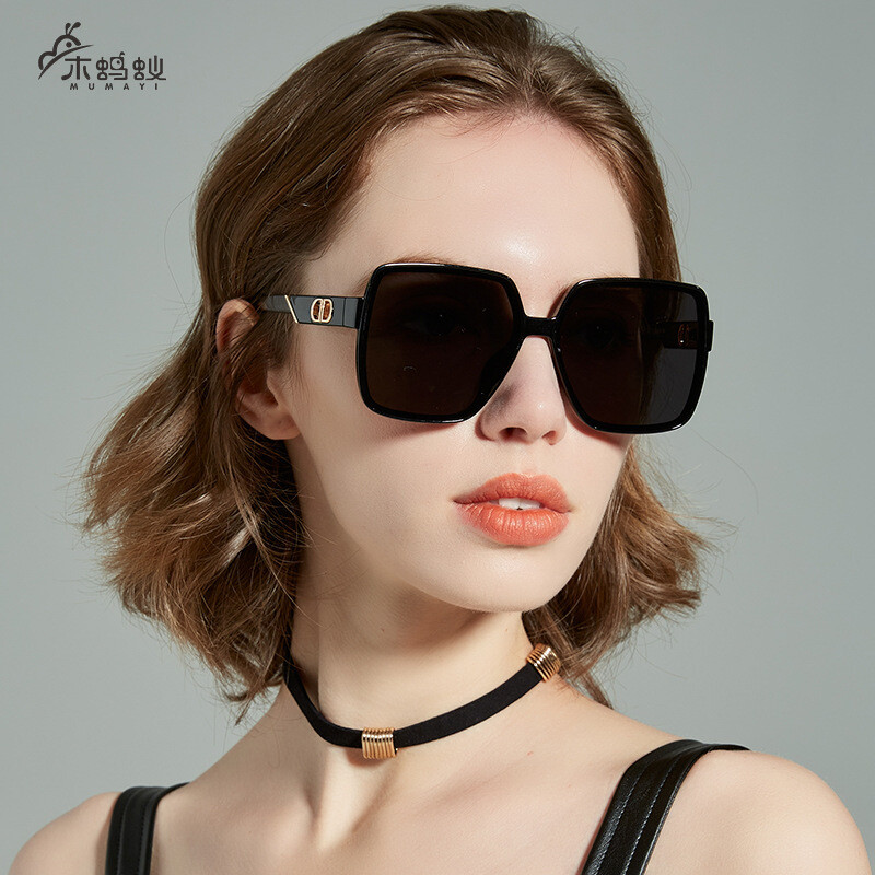 Summer women polygonal sun protection sunglasses