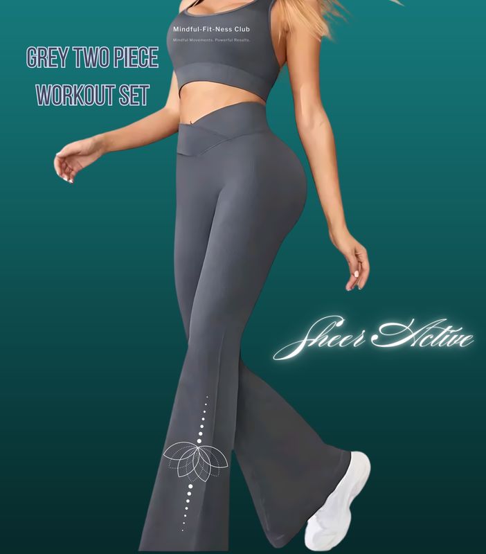 Sport Solid Colour yoga/pilates ribbed Workout Set Sport Solid Colour yoga/pilates ribbed Workout Set
