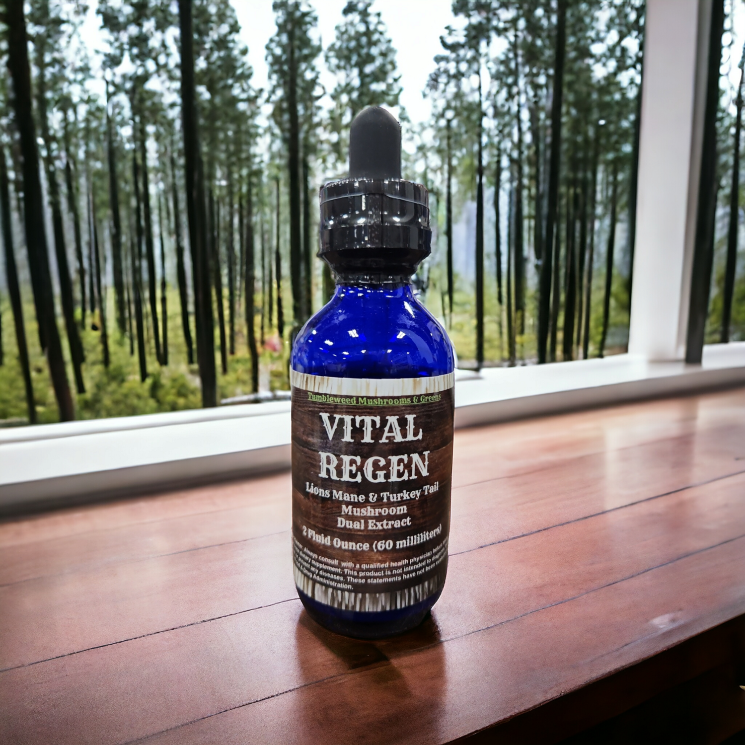 Vital Regen Lions Mane &amp; Turkey Tail Mushroom Tincture