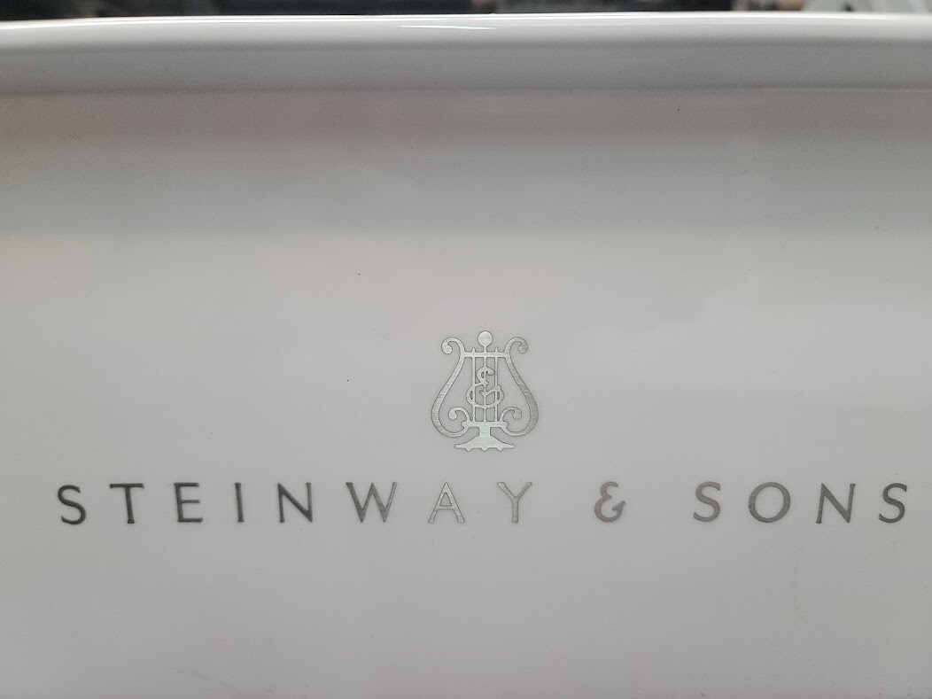 Steinway & Sons Model L Grand Piano - High Gloss White