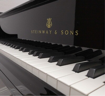 Hamburg Steinway & Sons Model O Grand Piano in Polished Ebony