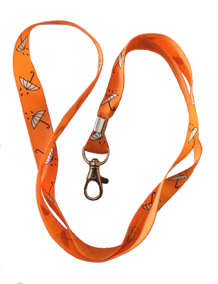 Umbrella Hearts Lanyard