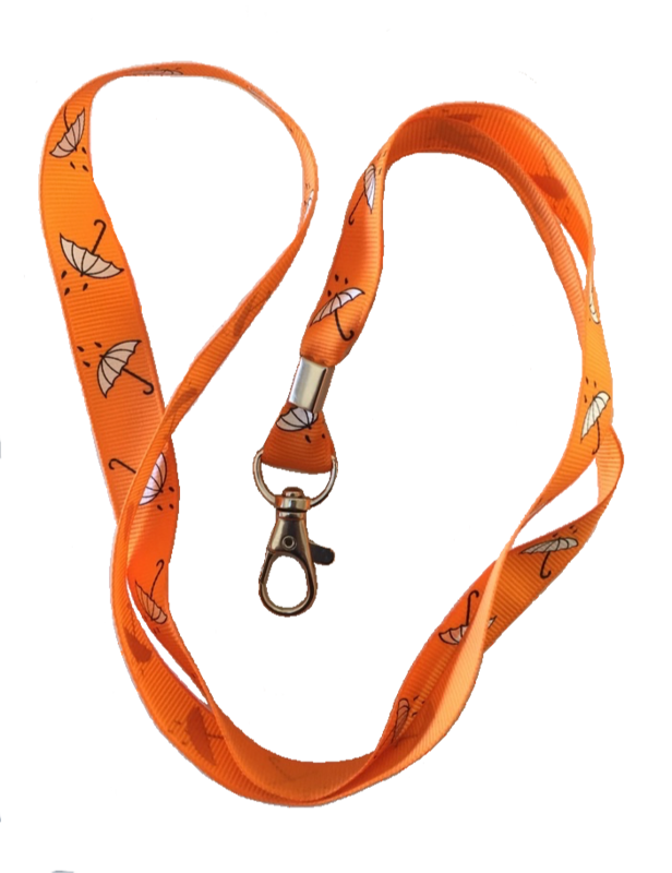 Umbrella Hearts Lanyard