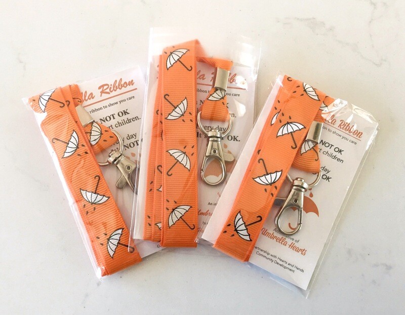Umbrella Hearts Lanyard