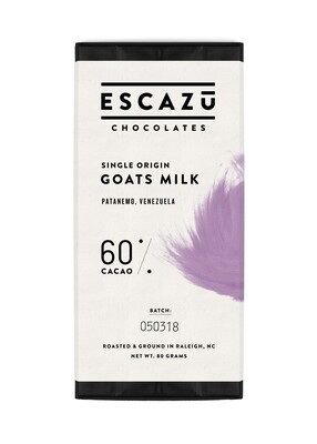 60% Single Origin Goats Milk Bar