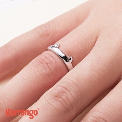 ANILLO OREJAS PLATEADO