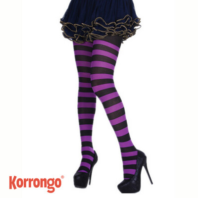 MALLAS RAYAS MORADO NEGRO