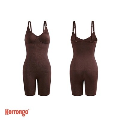 ENTERIZO COMPRESION CAFE