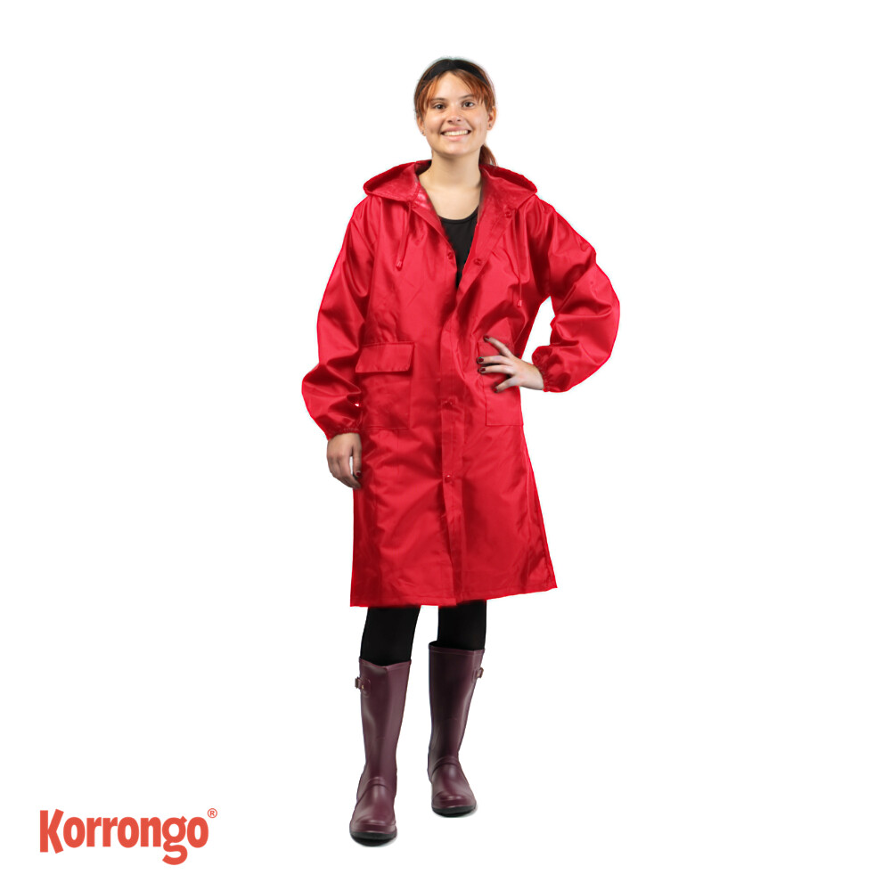 GABARDINA IMPERMEABLE ROJO