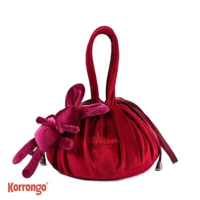 COSMETIQUERA TERCIOPELO ROJO