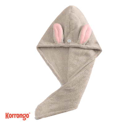 TOALLA TURBANTE CAFE