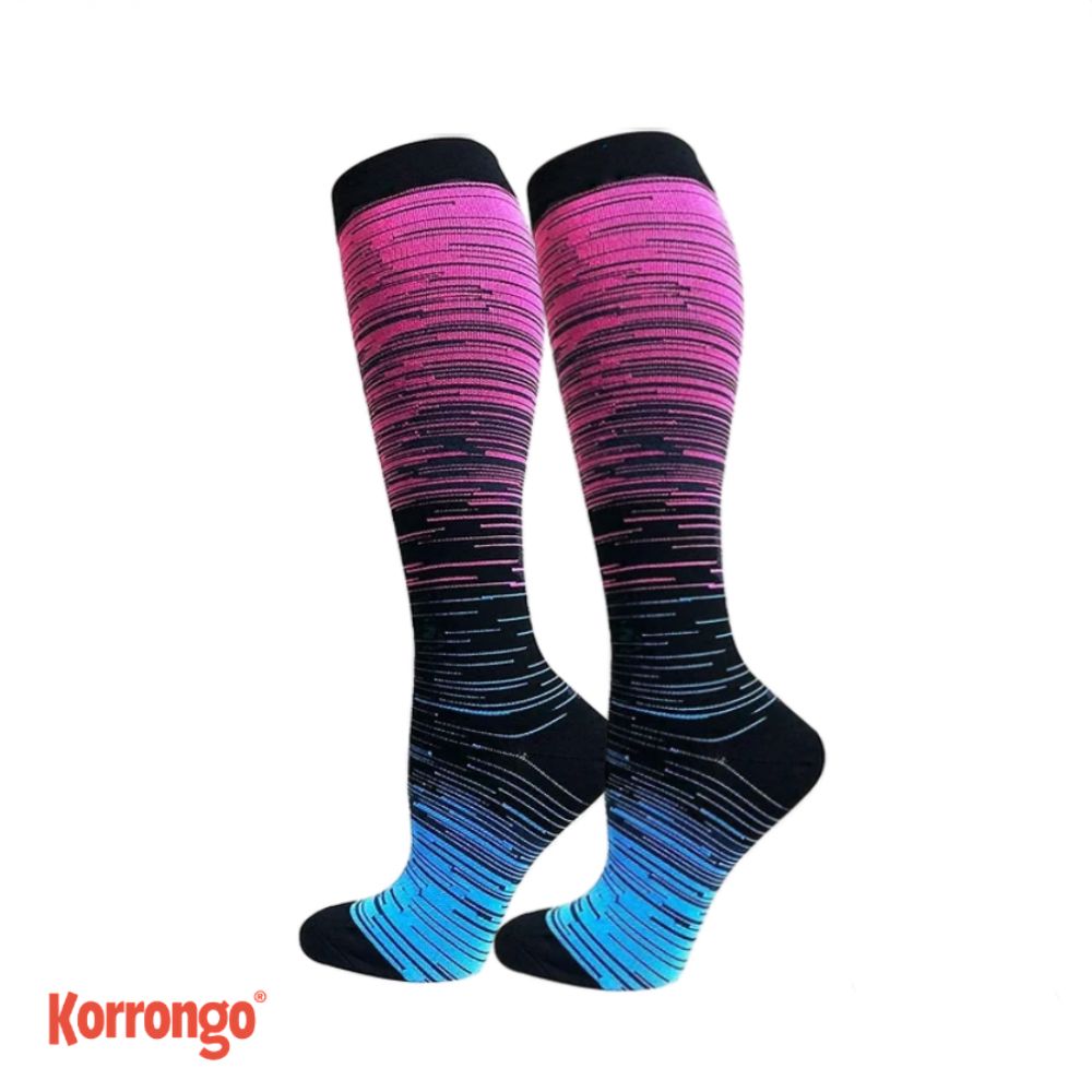 COMPRESION BAJA RAYAS FUCSIA