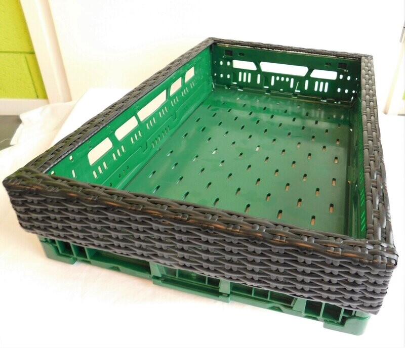 SEB frame zwart, 1 geweven korte zijde 60,5*40*7 cm, model D