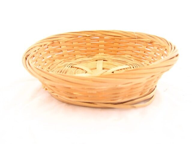 Schaal bamboe rond laag 15*3.5 cm