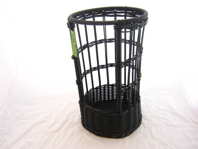 Stokbroodmand rond kunststof zwart 30*50 cm