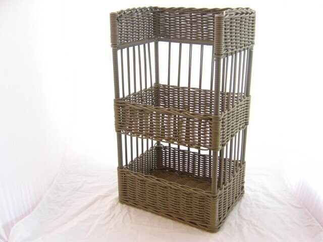 Stokbroodmand rechthoek kunststof grijs 40*30*70 cm