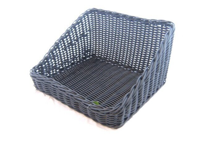 Buffetmand kunststof zwart 40*28*9/25 cm