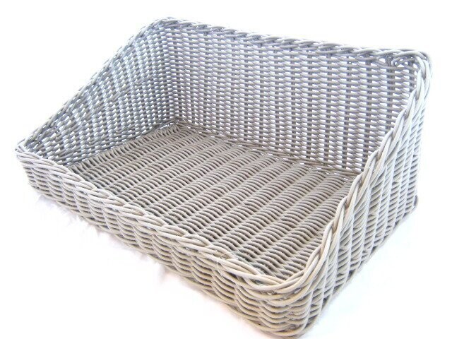 Buffetmand kunststof grijs 59*40*9/25 cm
