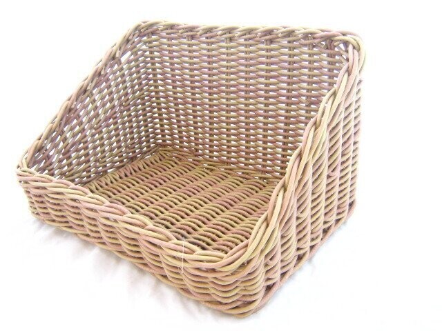 Buffetmand kunststof two-tone bruin 40*28*9/25 cm