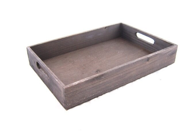 Dienblad oud hout 35*25*6 cm