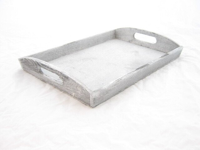 Dienblad grijs 34*24*5 cm