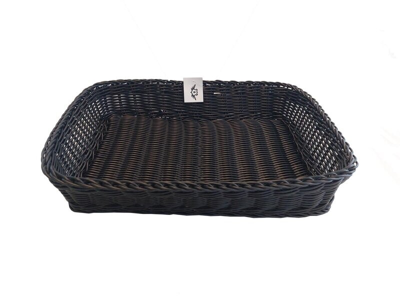 PP mand zwart 43.5*31.5*8.5 cm